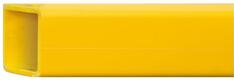 Querbalken für Ecken, Hybrid-Geländer, Querschnitt 74x52 mm, Stärke 5 mm, Länge 1500 mm, Farbe gelb