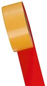Bodenmarkierband, Vinyl, staplergeeignet, Rollenbreite 50 mm, Rollenlänge 25 m, Farbe rot, Antirutsch-Oberfläche R10