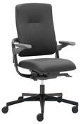 Bürodrehstuhl XL, schwarz Sitz-BxTxH 465x390-490x420-530 mm