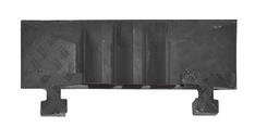 Endstück-Zapfen, Farbe schwarz, Hartgummimischung, LxBxH 283x600x75 mm