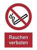 Verbotsschild, Rauchen verboten, Alu, 300x200 mm, DIN EN ISO 7010