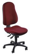 Bürodrehstuhl, Sitz-BxTxH 460x460x420-550 mm, Lehnenh. 520 mm, Synchronmech., Bandscheibensitz, bordeaux