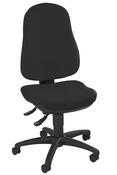Bürodrehstuhl, Sitz-BxTxH 460x460x420-550 mm, Lehnenh. 580 mm, Permanentk., Bandscheibensitz, anthrazit
