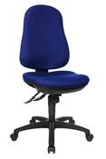 Bürodrehstuhl, Sitz-BxTxH 460x460x420-550 mm, Lehnenh. 520 mm, Synchronmech., Bandscheibensitz, royalblau