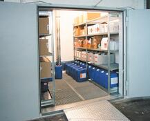 Brandschutzcontainer, passive Lagerung, BxTxH 3000x2350x2510 mm