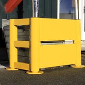 Rammschutz-Geländer, Winkel 300 mm, 45 Grad, gelb