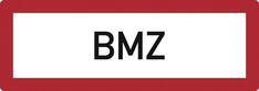 Hinweisschild, Brandschutzkennzeichnung, BMZ (Brandmelderzentrale), Kunststoff langnachleuchtend, 297x105 mm