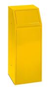 Wertstoffsammler, Vol. 68 l, BxTxH 400x400x1000 mm, selbstschl. Einwurfklappe, verz. Innenbehälter, Farbe gelb