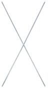 Diagonalkreuz, Stahl verzinkt, Regalbreite 1290 mm, Regalhöhe 2500 mm
