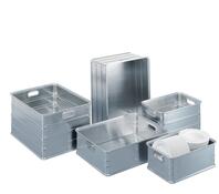 Allzweckbox, Aluminium, Volumen 55 l, BxTxH 380x580x325 mm