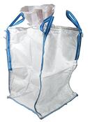 Big Bag, weiß, BxTxH 900x900x1100 mm, 140g/qm, unbeschichtet, Schürze, Boden geschlossen, VE 10 Stück