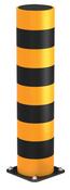 Rammschutz-Poller, extra stark, HDPE, Höhe 600 mm, Durchmesser 200 mm, inkl. Montagematerial, gelb