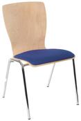 Sitzpolster dunkelblau, für Stapelstuhl mit Holzschale, AUFPREIS