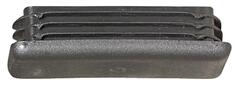Rammschutz-Planke, Abschlusskappe schwarz, für Seitenabschluss
