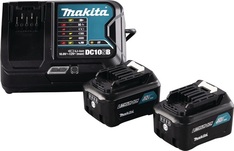 Makita Power-Source Kit BL1041B+DC10SB 18 V 2x4 Ah