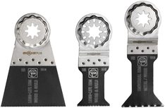 E-Cut Sägeblätter-Set Combo 3tlg. StarlockPlus, 34/44/65 mm breit