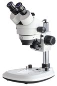 Stereo-Zoom-Mikroskop,trinokular,HWF 10 xD20mm,Sehf. D28,6-4,4mm, Zoom 0,7x-4,5x