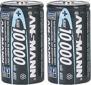 Akku-Batterie NiMH 1,2 V (10000 mAH), Blister 2Stück Typ D - Mono