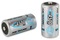 Ansmann Akku-Batterie C-Baby NiMH 1,2 V (4500 mAH) Blister a 2 Stück