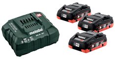METABO Akku-Basis-Set 18 V 3 x 4,0 LiHD und Ladegerät