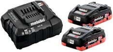 METABO Akku-Basis-Set SE 18 V 2 x 4,0 LiHD und Ladegerät