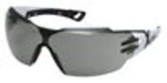 Schutzbrille uvex pheos cx2, Scheiben PC grau, Rahmen weiß/schwarz