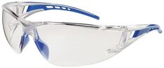 Schutzbrille Falcon 2, Bügel blau, Scheibe klar