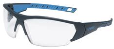 Schutzbrille uvex i-works, Sch. klar, Frabe grau/blau, UV400, W 1 FT KN CE