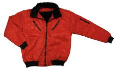 Winter-Pilotenjacke einfarbig, Farbe rot, Gr. M