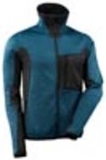 Fleece-Pullover Advanced, Farbe dunkelpetroleum/schwarz Gr.2XL