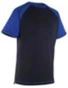 T-Shirt Albano, Farbe kornblau/marine,Gr.2XL