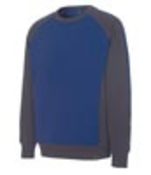 Sweatshirt Witten, Farbe kornblau/schwarzblau, Gr.XL