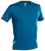 T-Shirt Nexus, Farbe azurblau/anthrazitgrau, Gr. 4XL