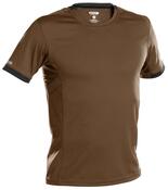 T-Shirt Nexus, Farbe lehmbraun/anthrazitgrau, Gr. M