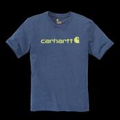 T-Shirt Core Logo, Farbe kobaltblau meliert, Gr. XS