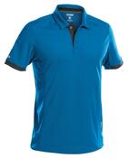 Polo-Shirt Traxion, Farbe azurblau/anthrazitgrau, Gr. 3XL