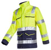 Warnschutz-Jacke m. Störlicht. Millau, Farbe leuchtgelb/marine, Gr. 62