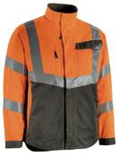Warnschutz-Jacke Oxford, Farbe HiVis orange/dunkelant., Gr. S
