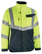 Warnschutz-Jacke Oxford, Farbe HiVis gelb/schwarzblau, Gr. M