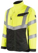 Warnschutz-Jacke Oxford, Farbe HiVis gelb/schwarz, Gr. M