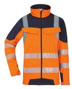 Warnschutz-Softshell-Jacke, Farbe leuchtorange/marine, Gr. S