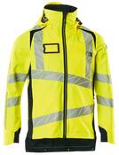 Warn.-Hard-Shell-Jacke Accelerate Safe, Farbe HiVis gelb/schwarzblau, Gr. L