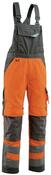 Warnschutz-Latzhose Newcastle, Farbe HiVis orange/dunkelant., Gr. 82C60
