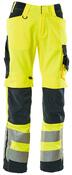 Warnschutz-Bundhose Kendal, Farbe HiVis gelb/schwarzblau, Gr. 82C58