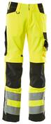 Warnschutz-Bundhose Kendal, Farbe HiVis gelb/schwarz, Gr. 82C44