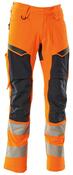 Warnschutz-Bundhose Accelerate Safe, Farbe HiVis orange/schwarzbl., Gr. 82C58
