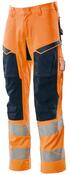 Warnschutz-Bundhose Accelerate Safe, Farbe HiVis orange/schwarzbl., Gr. 82C46