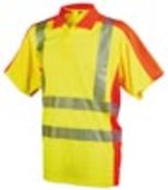 Warnschutz-Polo-Shirt YO-HiViz, Farbe gelb/orange, Gr.L