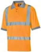 HiVis Polo-Shirt, Farbe orange, Gr. L