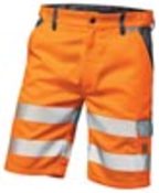 Warnschutz-Short Lyon, Farbe HiVis Farbe HiVis orange/grau,Gr.50